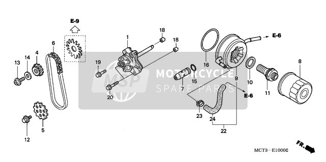 Honda FJS600D 2004 Oil Pump for a 2004 Honda FJS600D